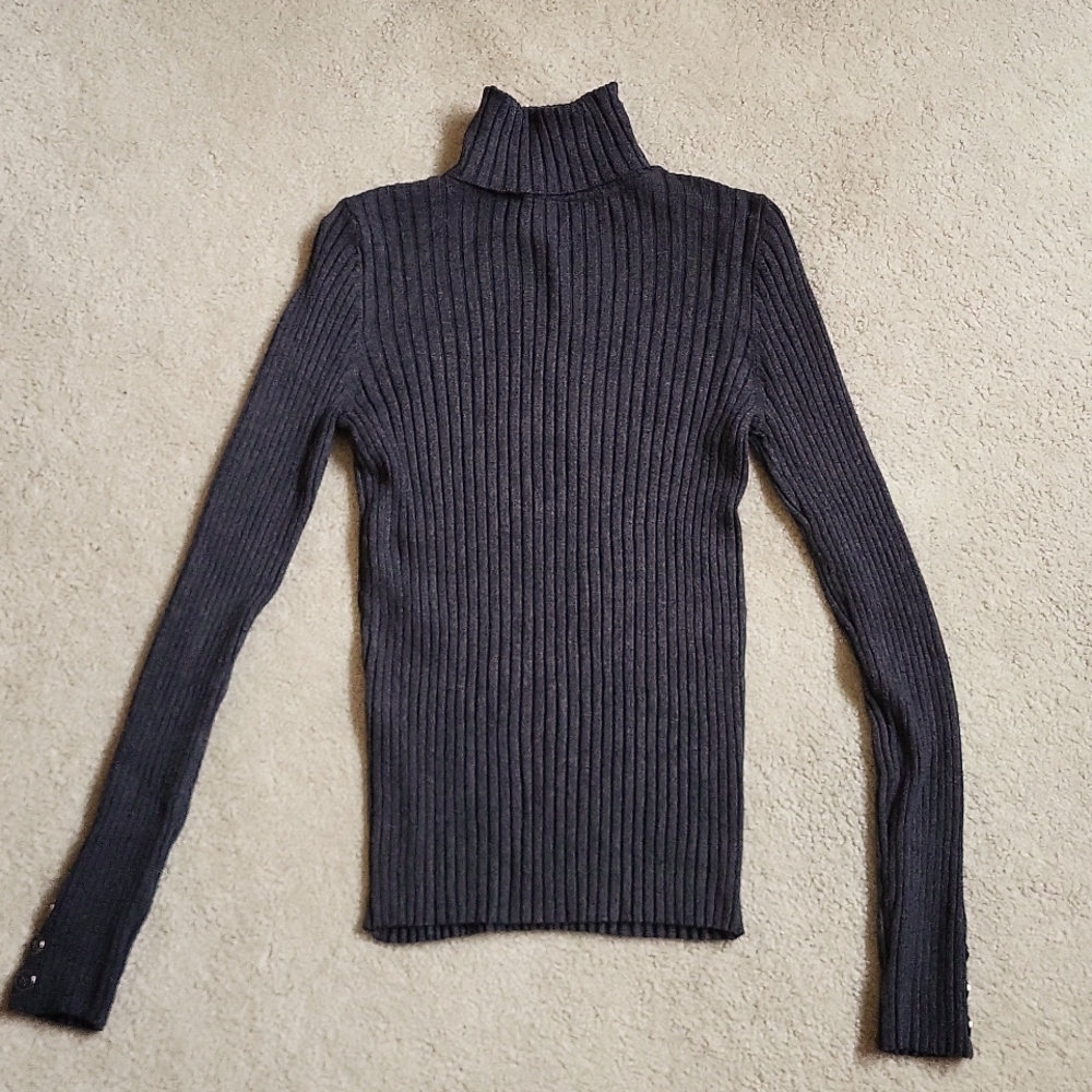 Ellen Tracy, xs, gray, turtleneck